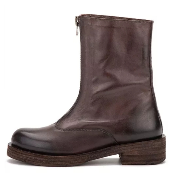 Vintage Foundry Dark Brown Dallas Narrow Boots -8 - Picture 4 of 10